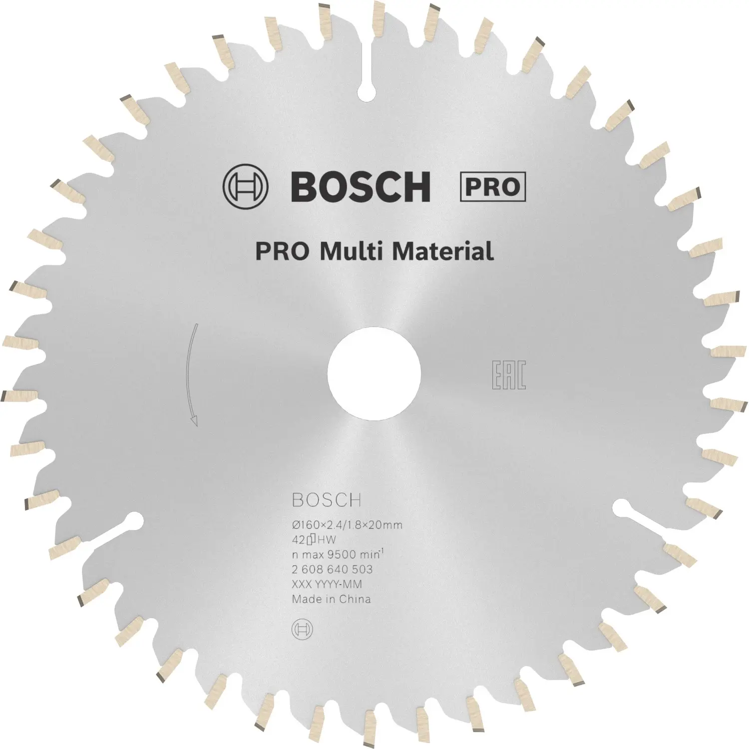 Bosch Pilový kotouč PRO Multi Material, pr. 160 x 20 mm