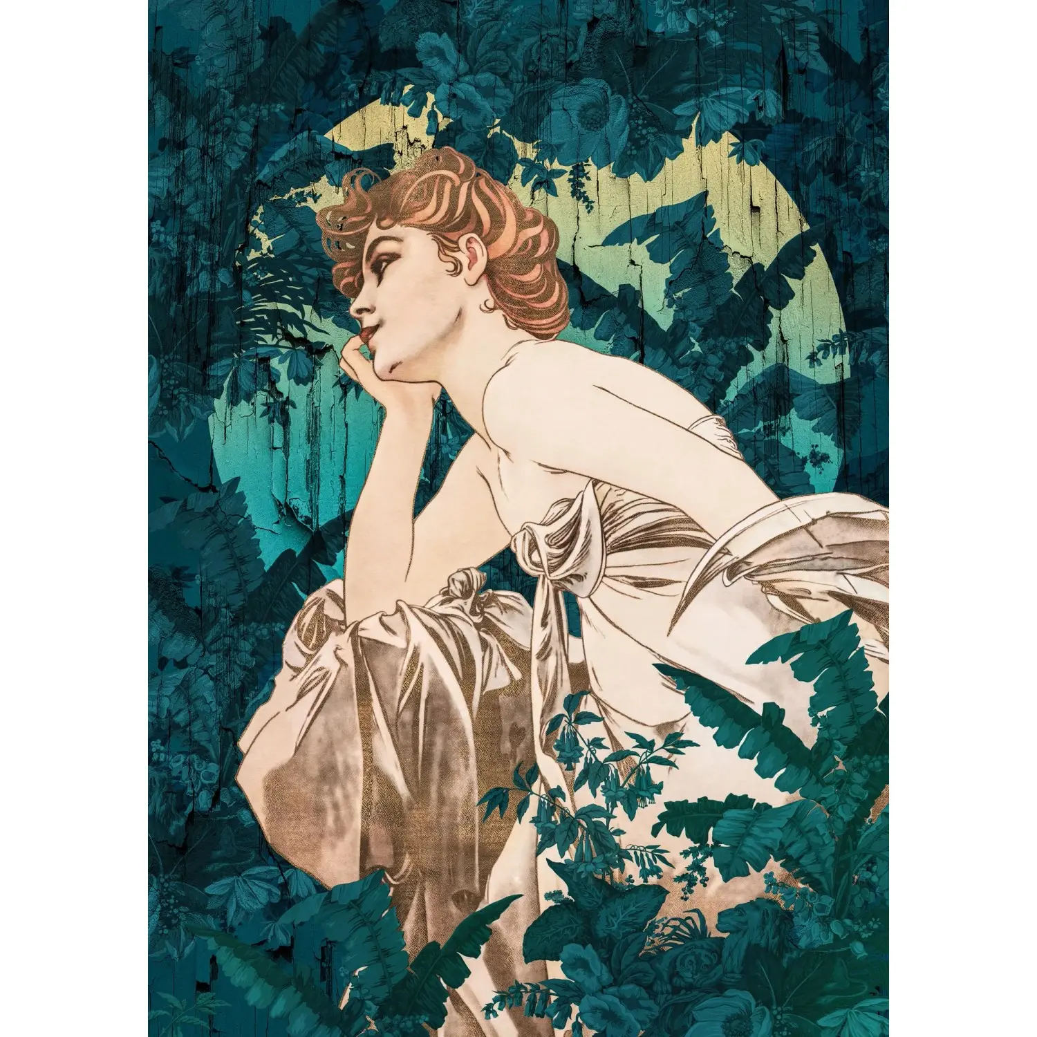 Komar Vliesová fototapeta Songes Vert 200 x 280 cm
