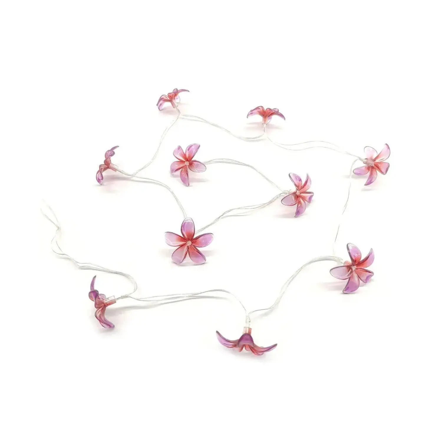 Boltze Světelný řetěz Hibiskus na baterie, 10 LED teplá bílá, 165 cm