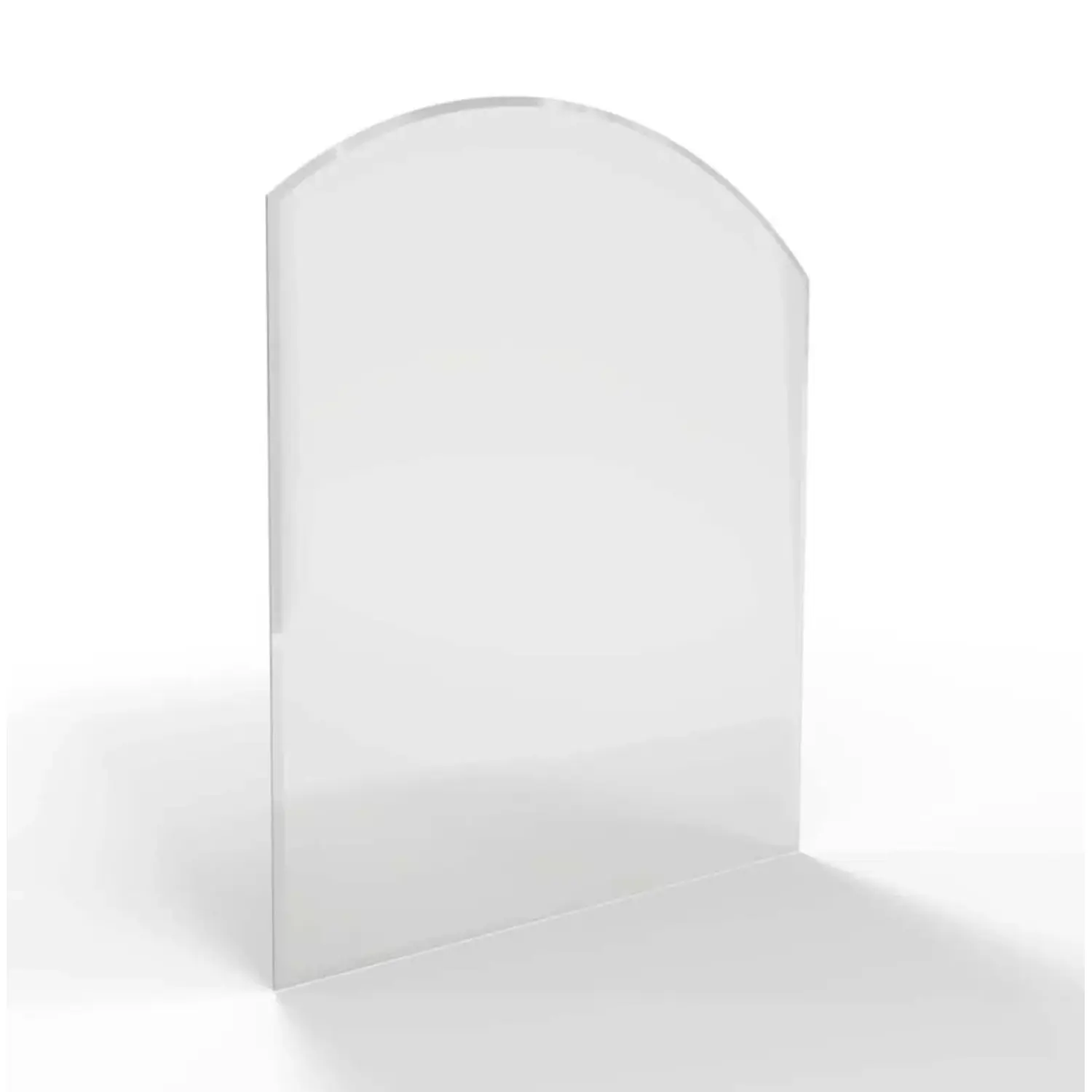 HS Flamingo Sklo pod kamna oblouk R725, čiré, 1000 x 1000 x 6 mm