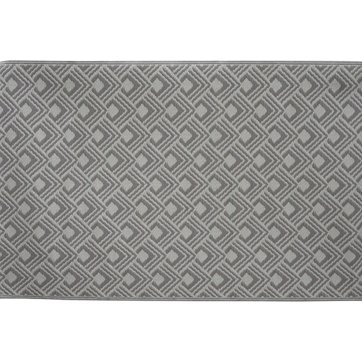 OBI Venkovní koberec taupe-béžový diamantový vzor 180 x 120 cm