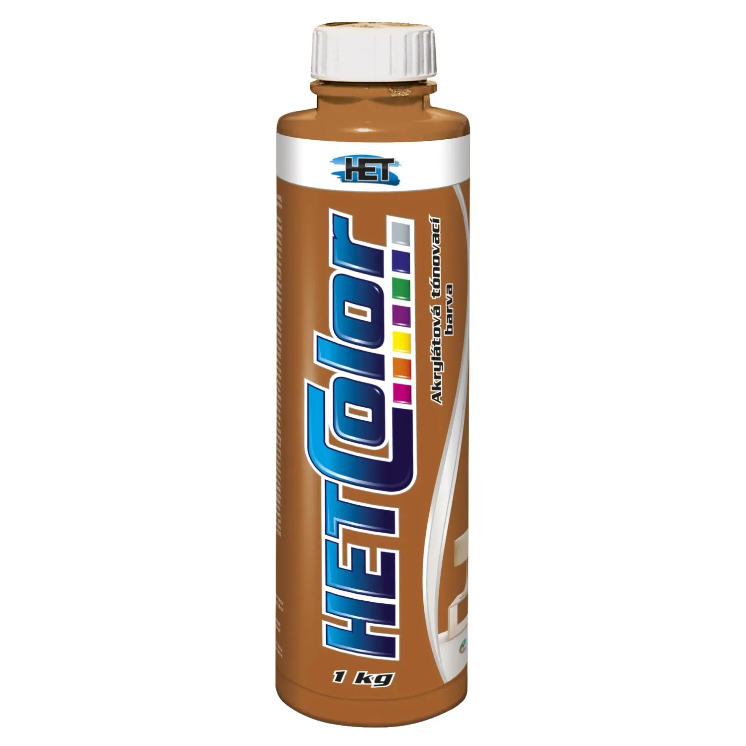 HETCOLOR Akrylátová tónovací barva oranžová cihlová 1 kg