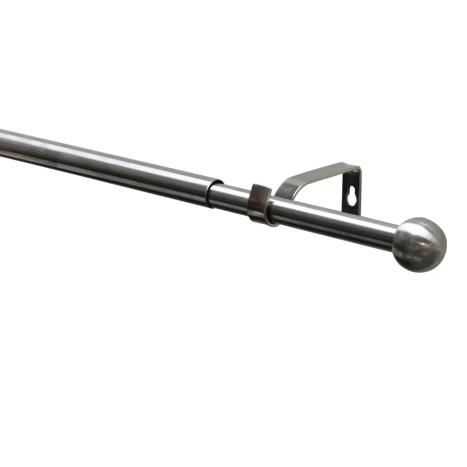 Gardinia Kompletní sada záclonové tyče Kos koule pr. 16/19 mm, nerez, 120-210 cm