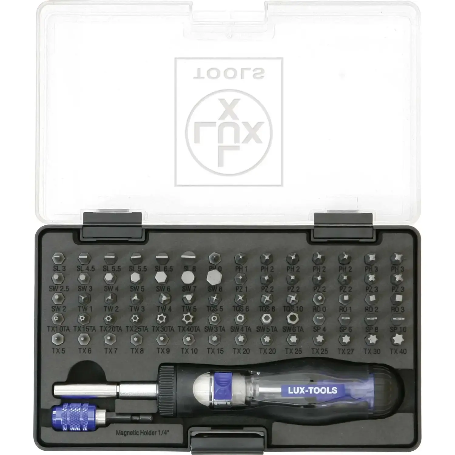 LUX-TOOLS Sada bitů 72dílná Comfort