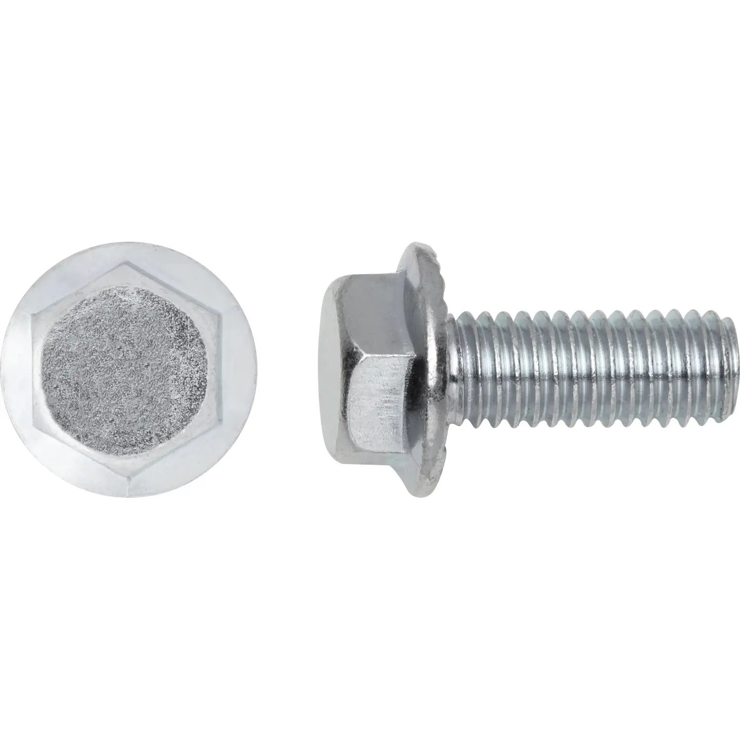 Přírubový šroub se šestihrannou hlavou SW8 bíle pozinkovaný M5 x 10 mm, 8 ks