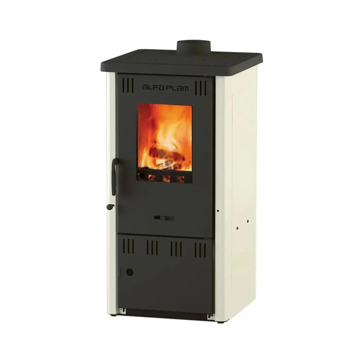 Alfa Plam Krbová kamna Elita II Eco, 6,5 kW, krémová, 87 x 44 x 46 cm