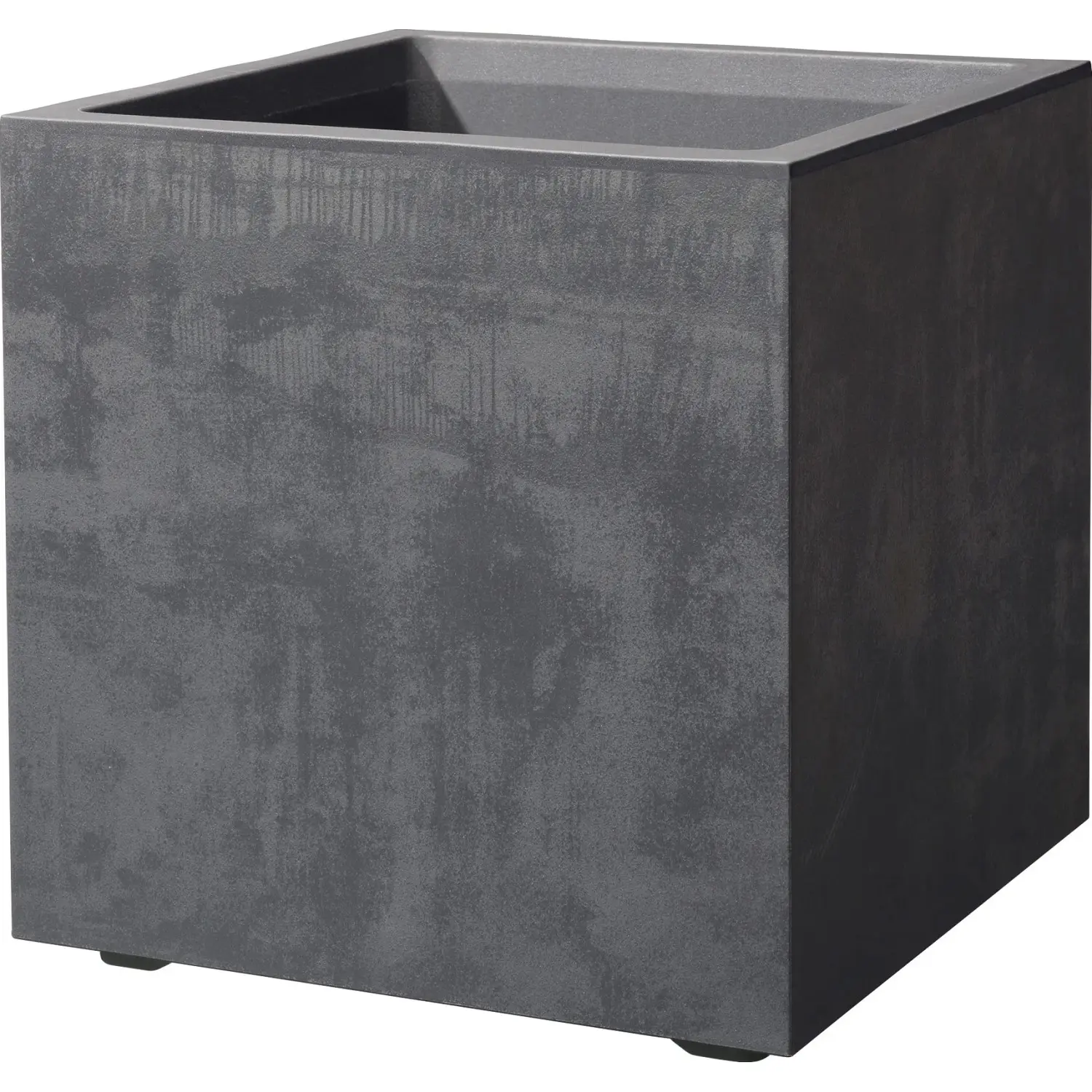Deroma Květináč Millennium Cubo antracitový 39 x 39 x 39 cm