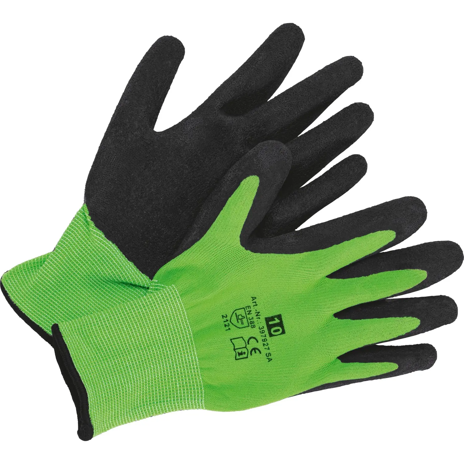 LUX-TOOLS Latexové rukavice zelené M