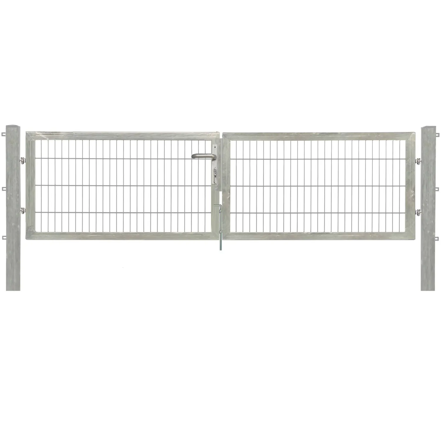 Floraworld Dvoukřídlá brána Premium s cylindrickou vl. pozinkovaná 80 x 300 cm