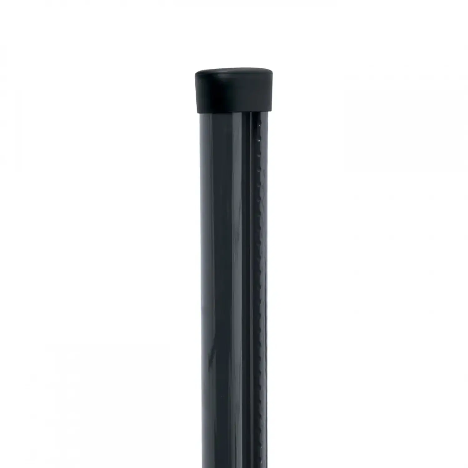 PILECKÝ Plotový sloupek s mont.lištou PILCLIP Zn+PVC antracit, pr. 48 x 2000 mm