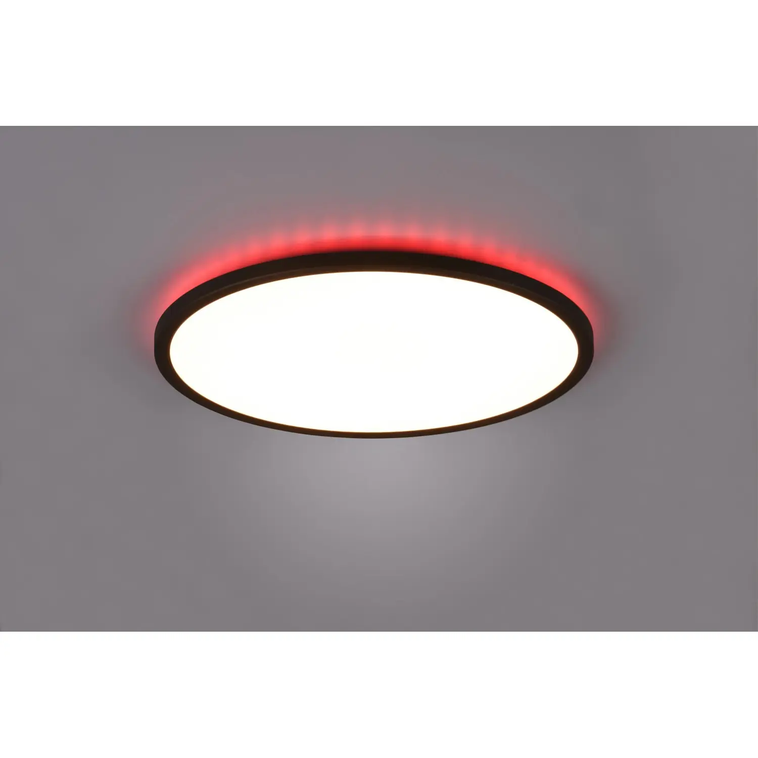 Reality Stropní LED svítidlo Aureo, 30W, 3600lm, 3000-6500K, mat.černá, 40 cm