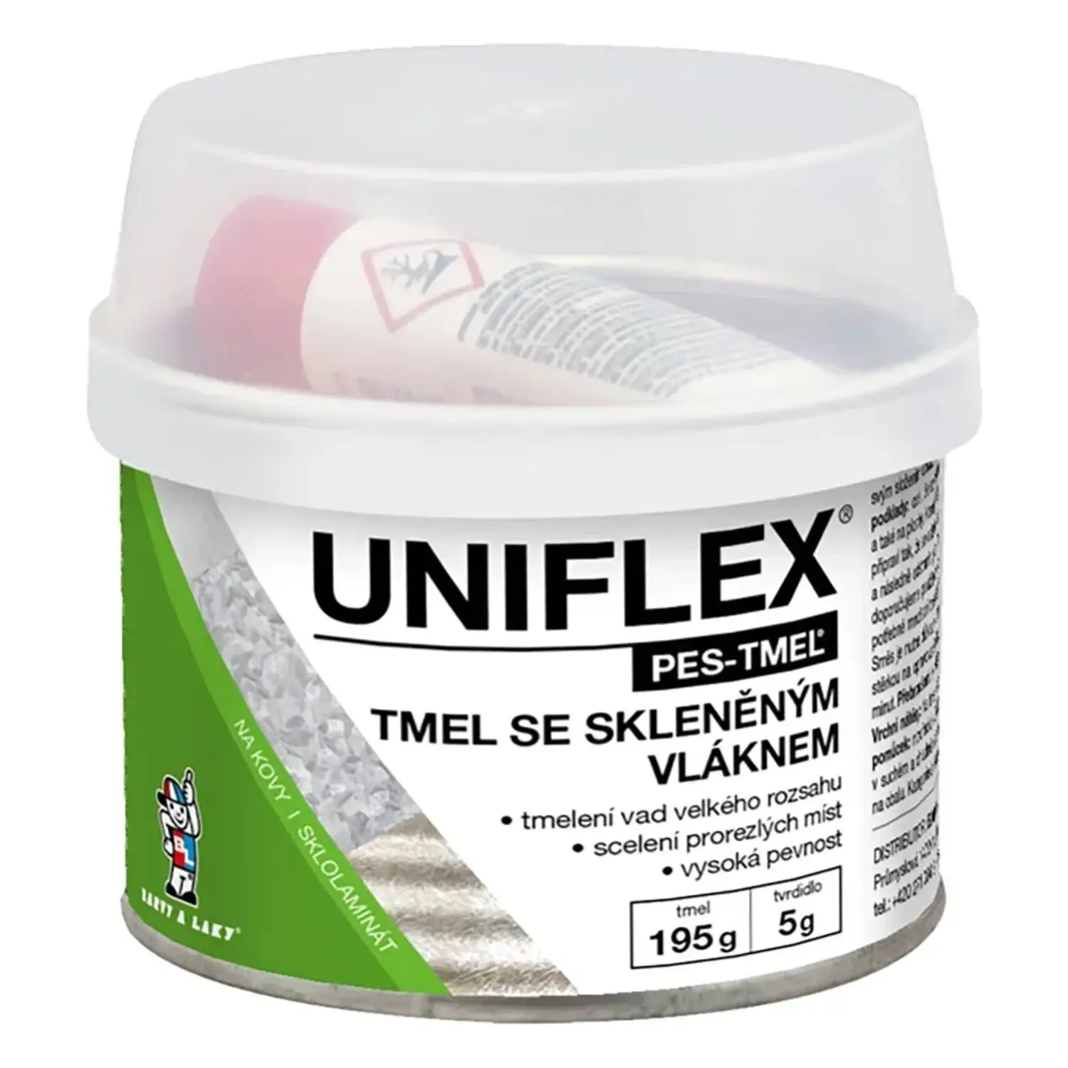 Uniflex Vlákno polyesterový tmel 192 g + 8 g