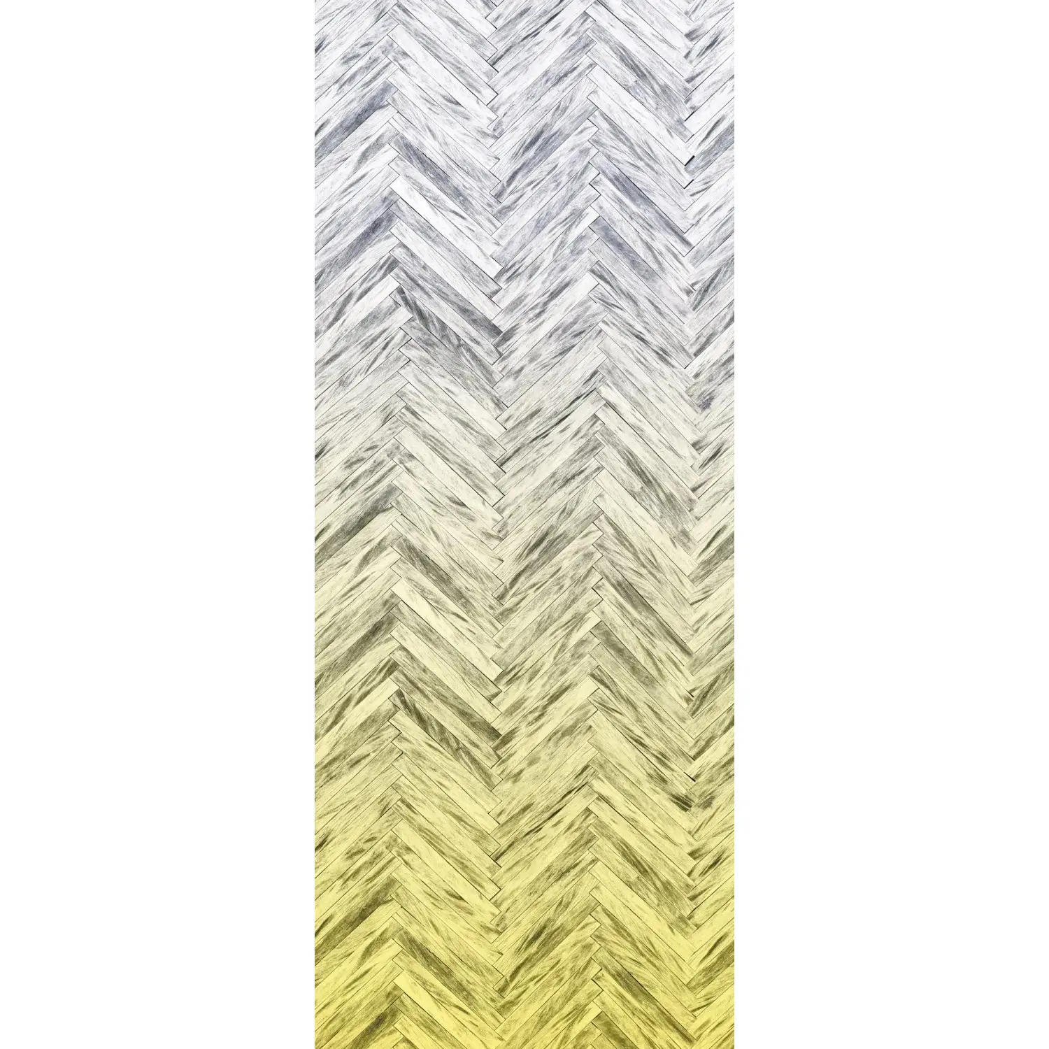 Komar Vliesová fototapeta Herringbone Yellow 100 x 250 cm