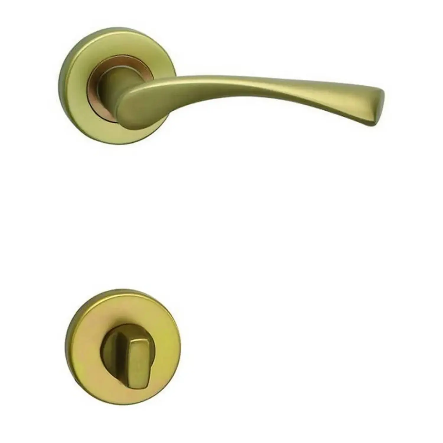 COBRA Rozetové dveřní kování GIUSSY-R WC, bronzový elox