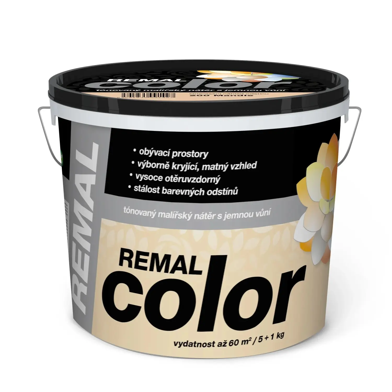 REMAL Color Tónovaný malířský nátěr s jemnou vůní, 200 Mandle, 5 + 1 kg