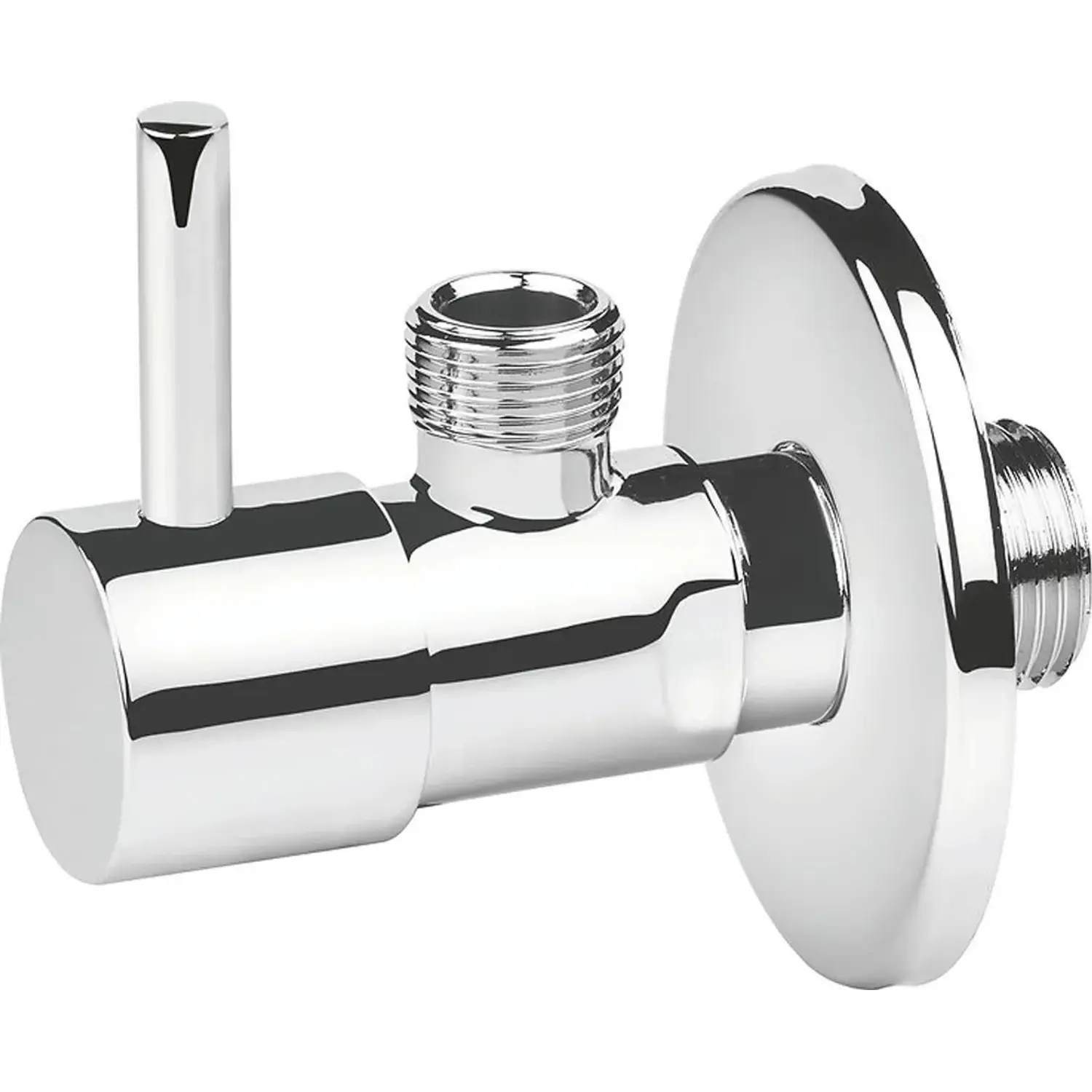 baliv Designový rohový ventil EV-3410 s páčkou, chrom, 1/2" x 3/8"