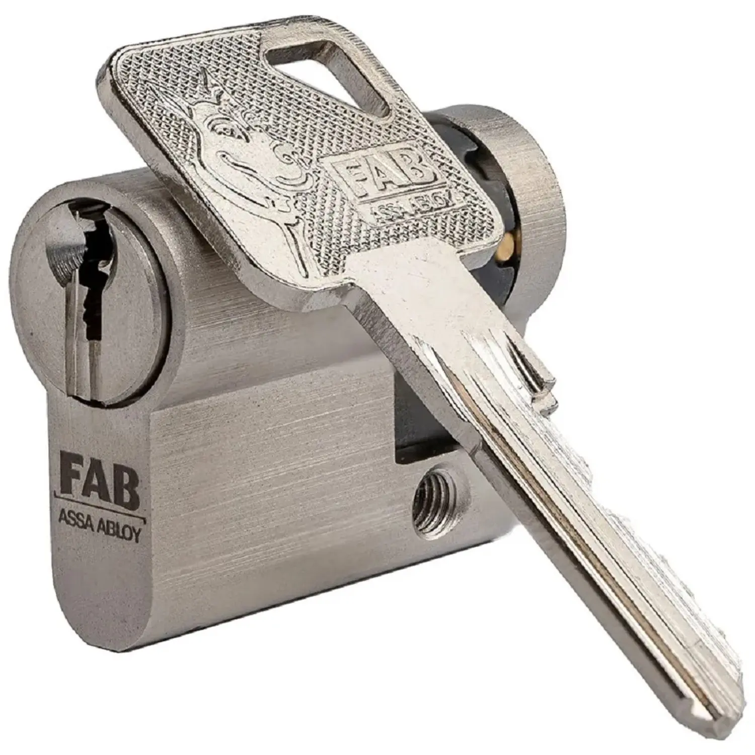 FAB Cylindrická vložka FAB3HOME 30/10, RC3/BT3, Z, 6 klíčů, satén nikl, blister