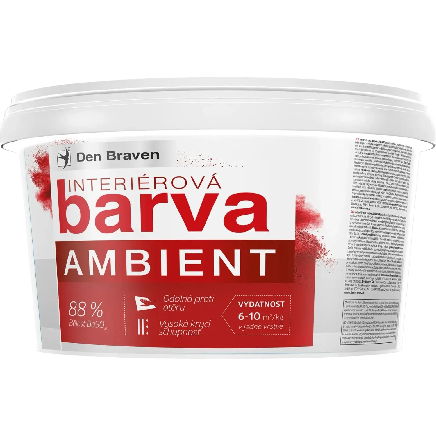 Den Braven Interiérová barva AMBIENT bílá 15 + 3 kg ZDARMA