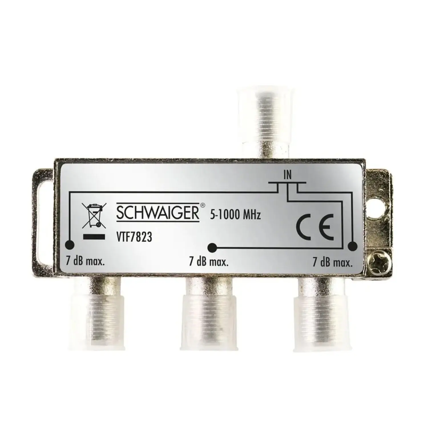 Schwaiger Anténní rozbočovač, 3-násobný, 7 dB