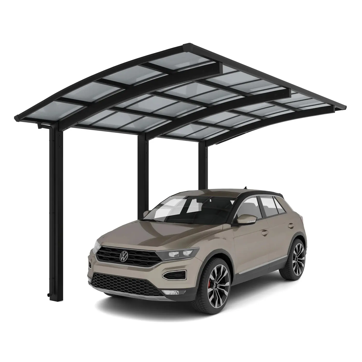 Ximax Alu přístřešek na auto Portoforte Typ 110 Typ 2456 XS černá 241 x 556 cm