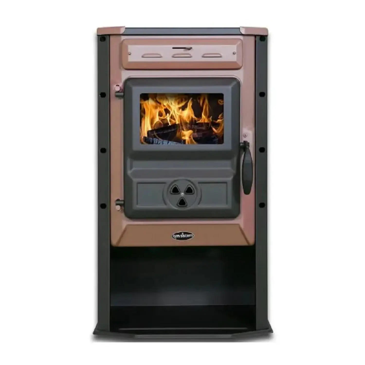 Tim Sistem Krbová kamna Čarobna pec, hnědá, 7 kW, 83,5 x 49 x 51 cm