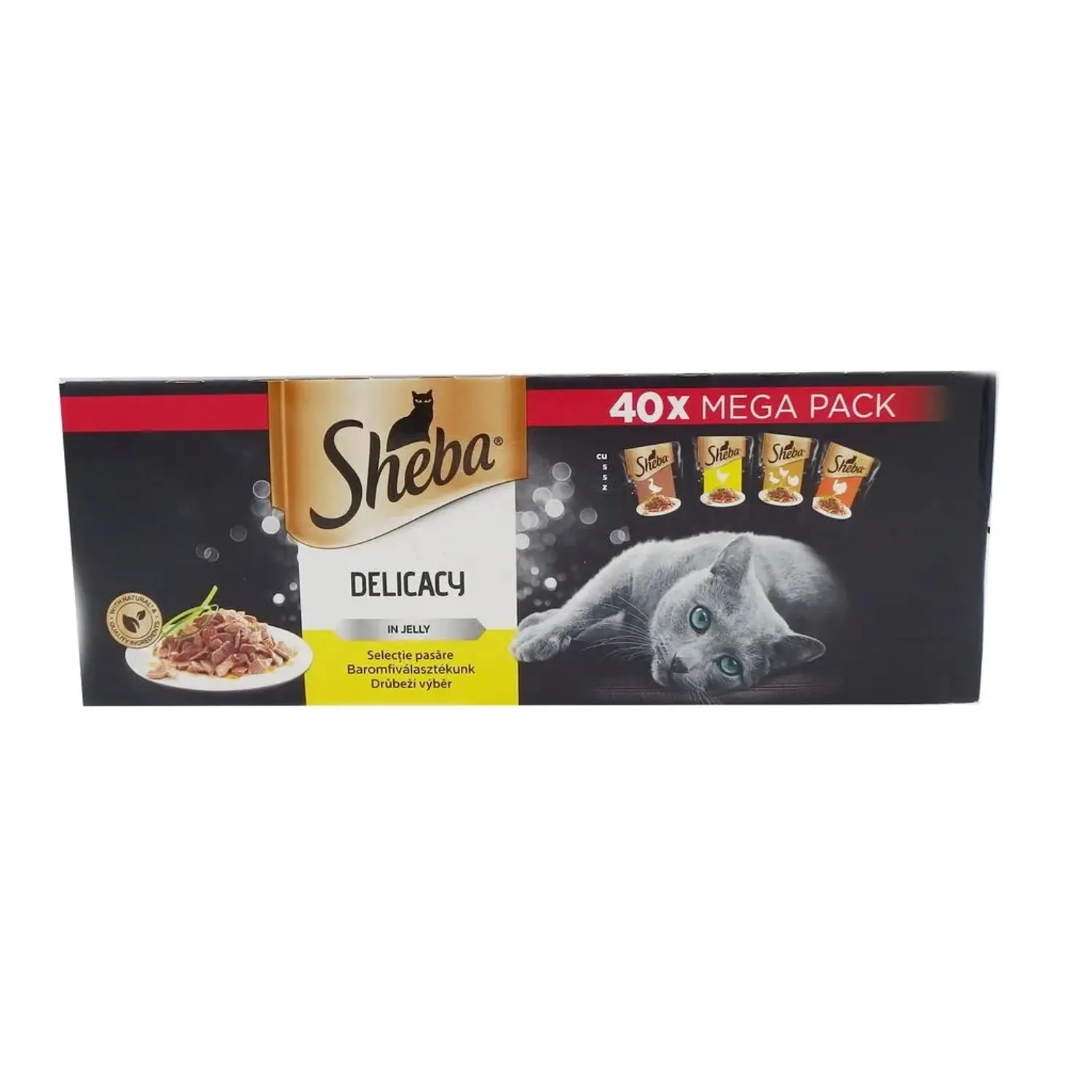 Sheba Kapsička pro kočky Drůbeží výběr, 40 x 85 g