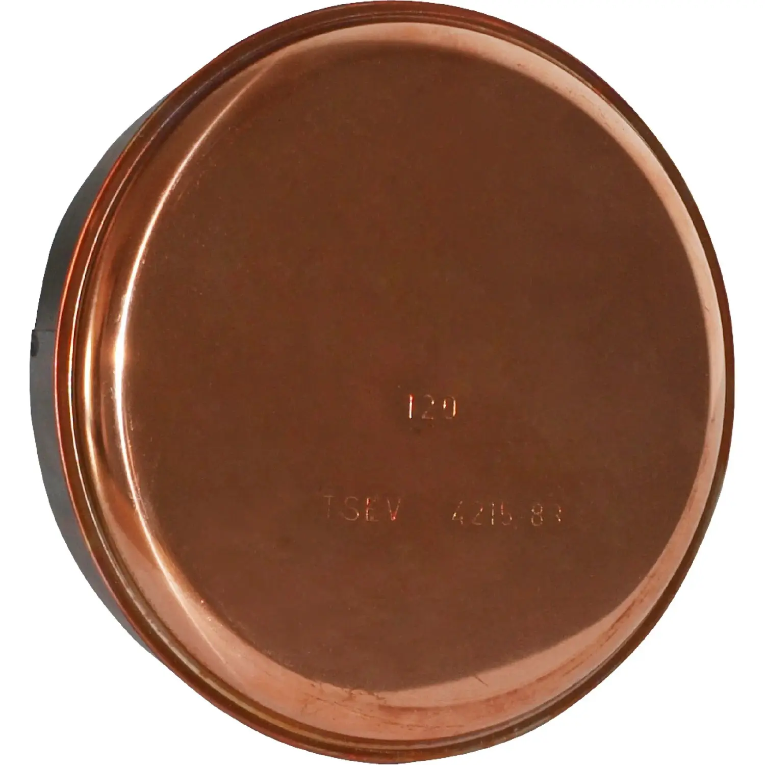 Kouřové víčko poměděné 125 mm