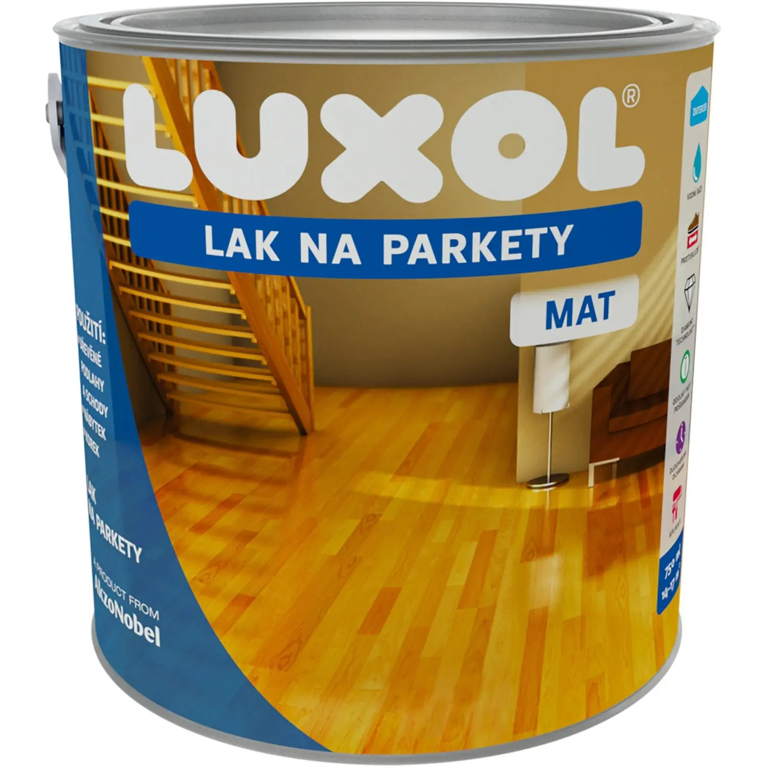 LUXOL Lak na parkety bezbarvý matný 2,5 l