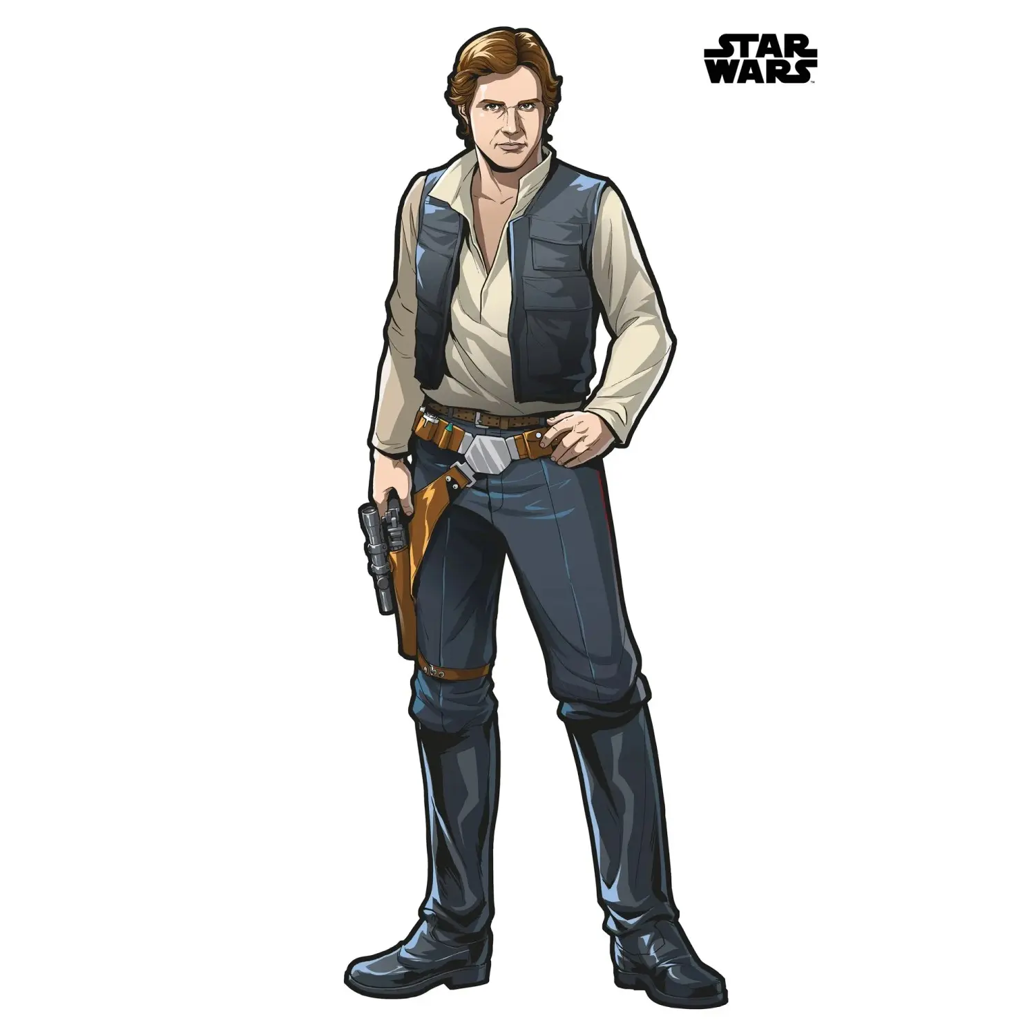 Komar Samolepicí vliesová fototapeta Star Wars XXL Han Solo 127 x 196 cm