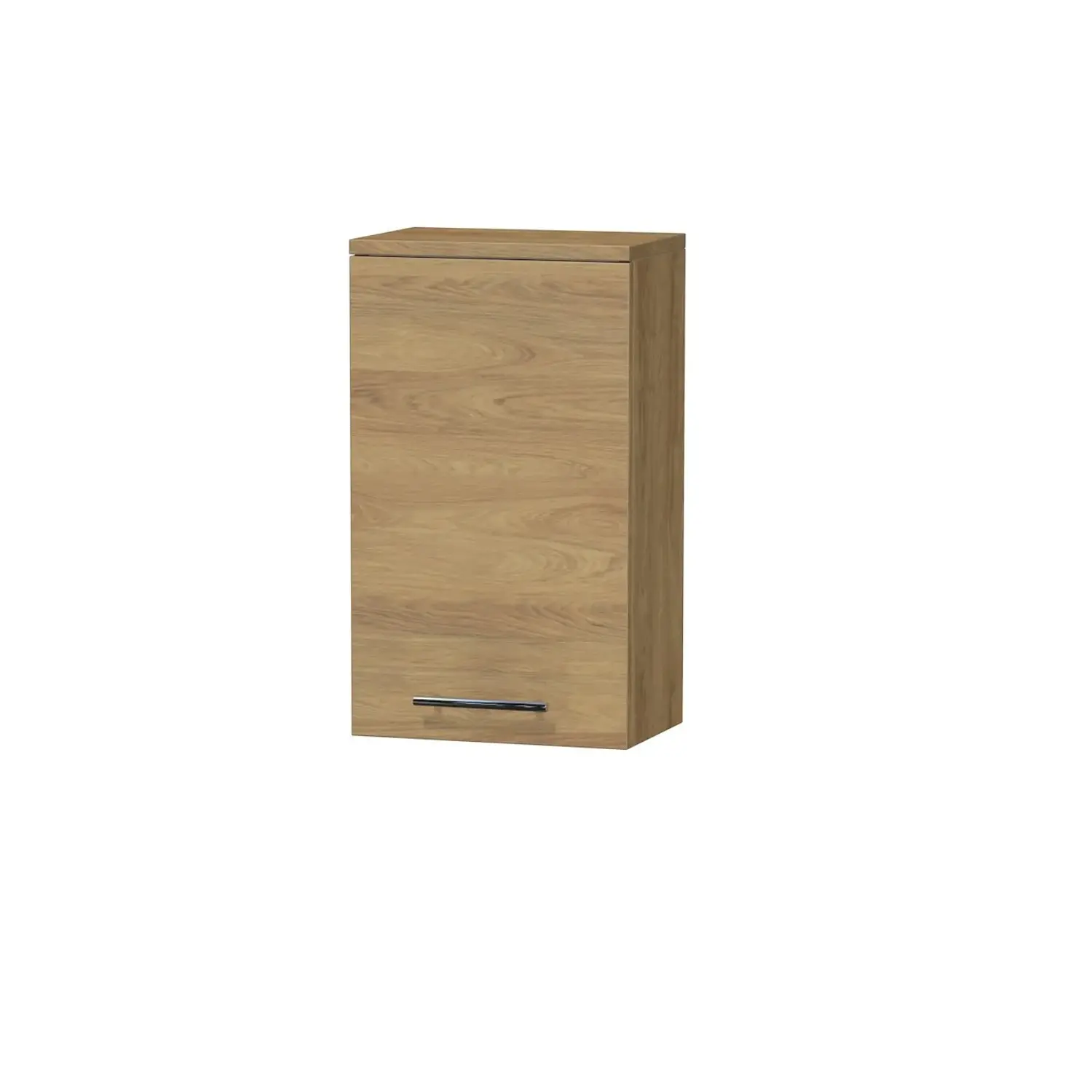 INTEDOOR Horní závěsná skříň BEE pravá, úchyt černý, š. 35 cm, dub Hickory