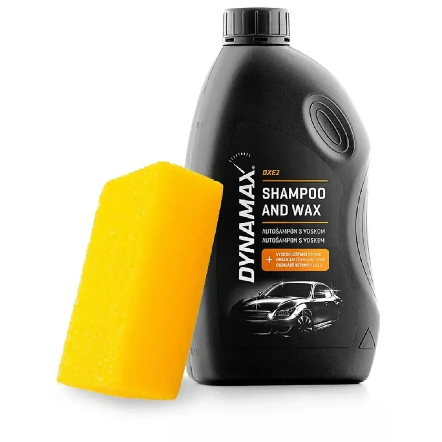 DYNAMAX Balíček Autošampón s voskem DXE2 1000 ml + čisticí houba