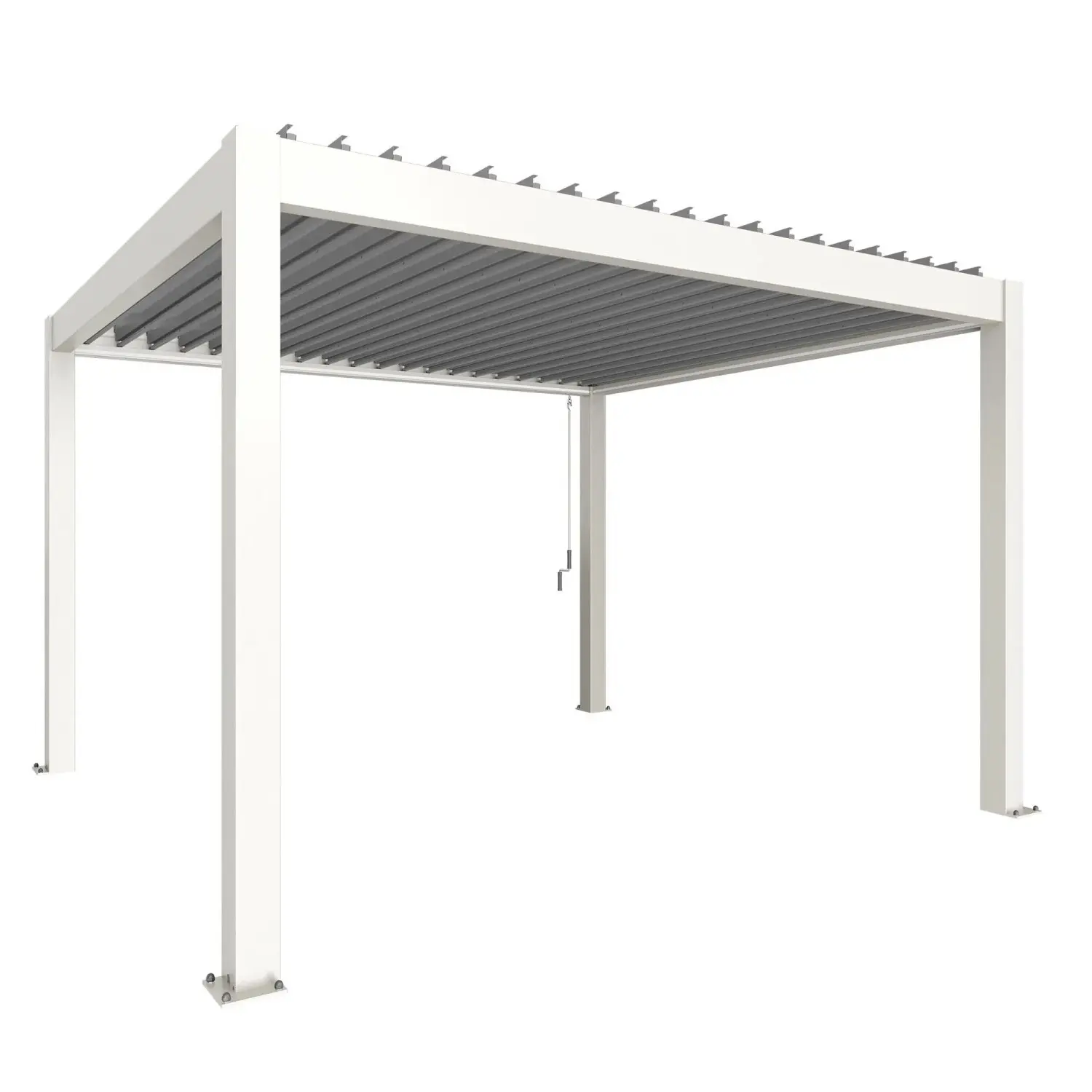 Biohort Pergola 4 x 3,5 bílá/stříbrná 404,5 x 367,5 cm