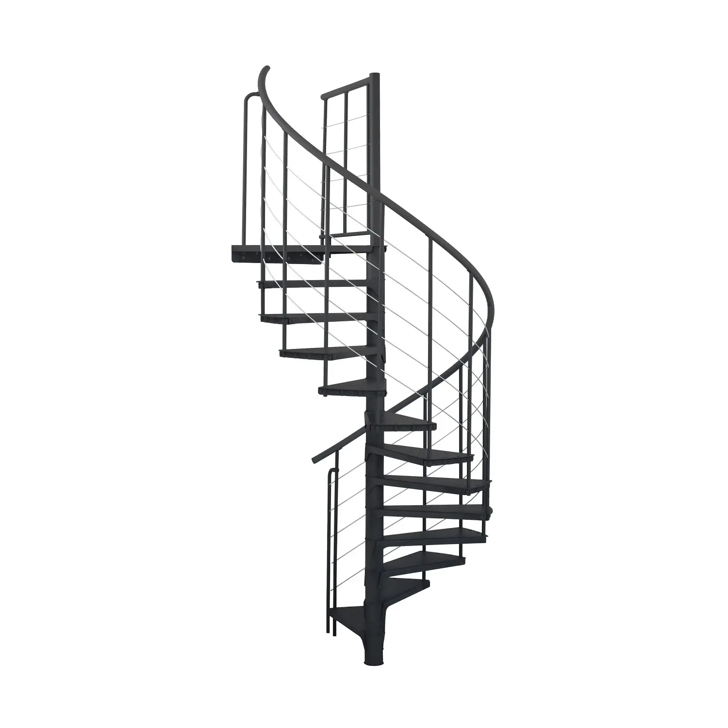 Minka STAIRS Kovové točité schodiště Spino Smart černé pr. 120 cm