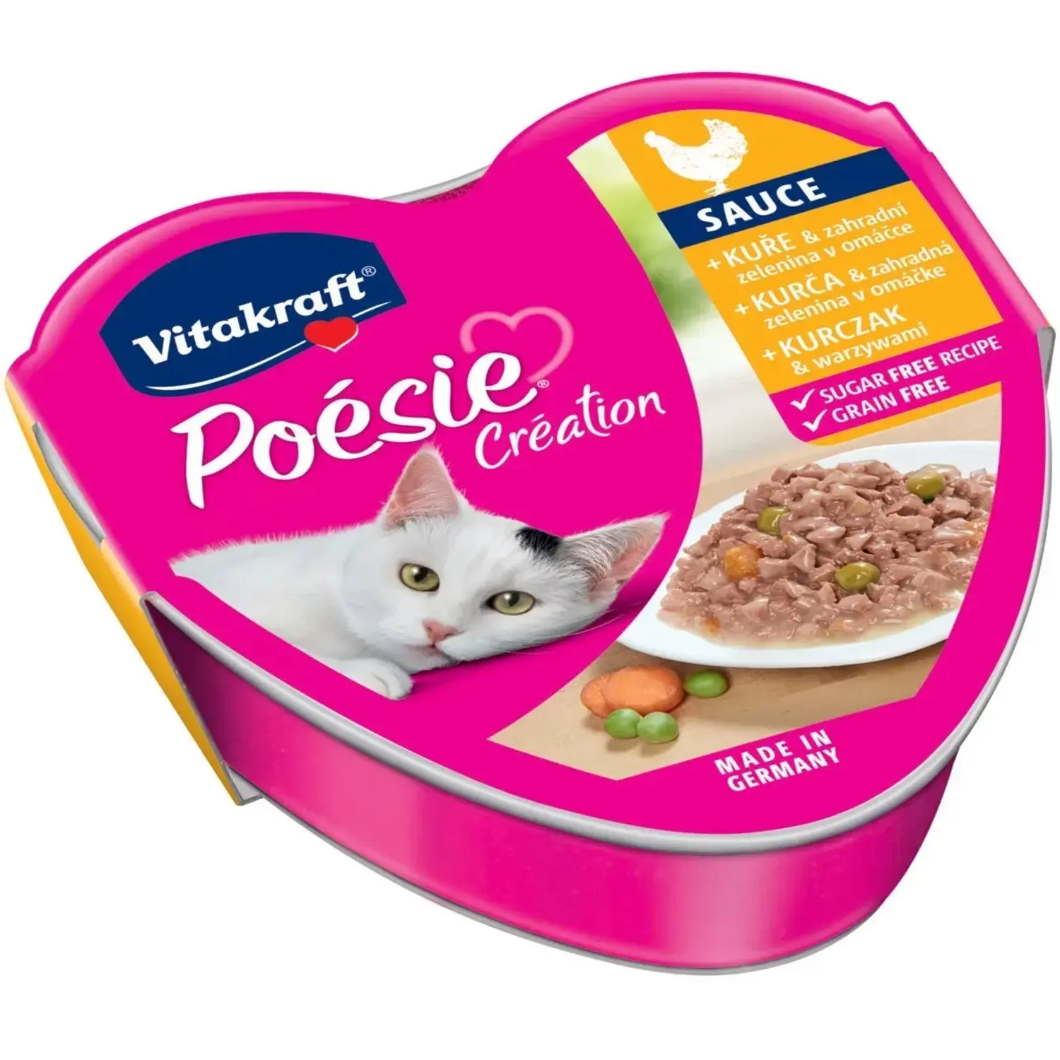 Vitakraft Vaničky pro kočky Poésie Creation kuře a zelenina ve šťávě 1 x 85 g