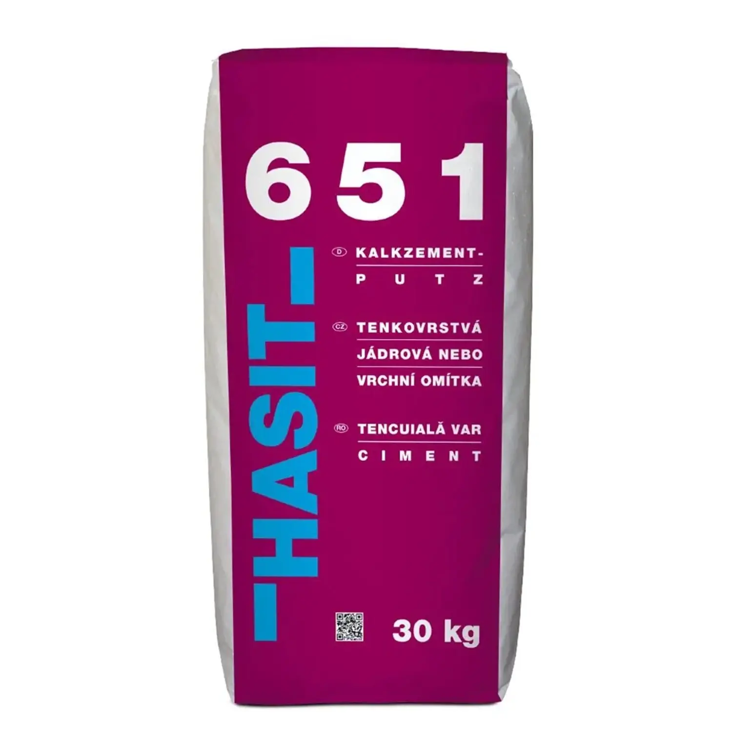 HASIT 651 Tenkovrstvá jádrová nebo vrchní omítka 30 kg