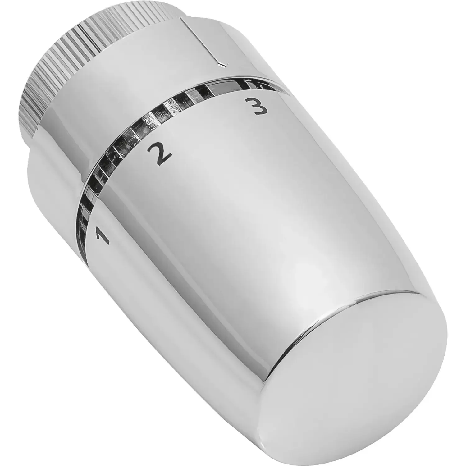 Termostatický ventil přímý tvar, chrom, 21 mm (R 1/2) x 18,6 mm (RP 1/2)