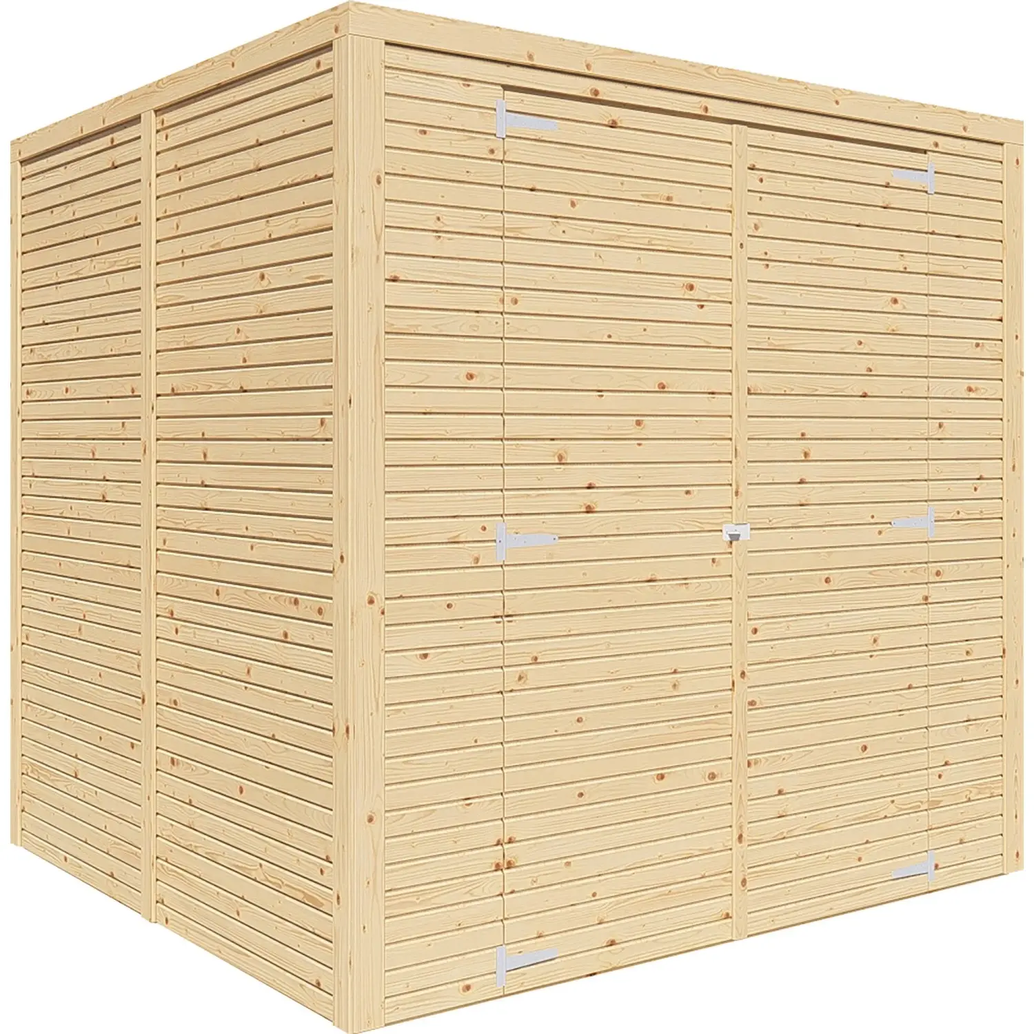 Bertilo Dřevěný domek na nářadí Box 3, přírodní, 208 x 202 cm