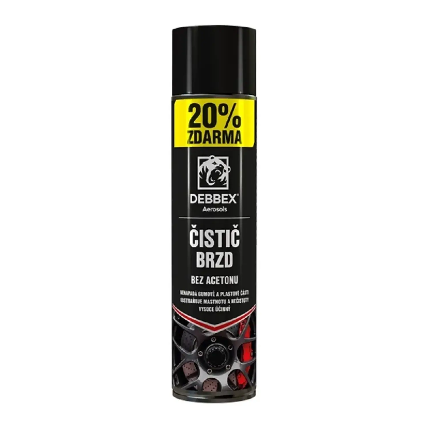 DEBBEX Čistič brzd bez acetonu, 500 + 100 ml