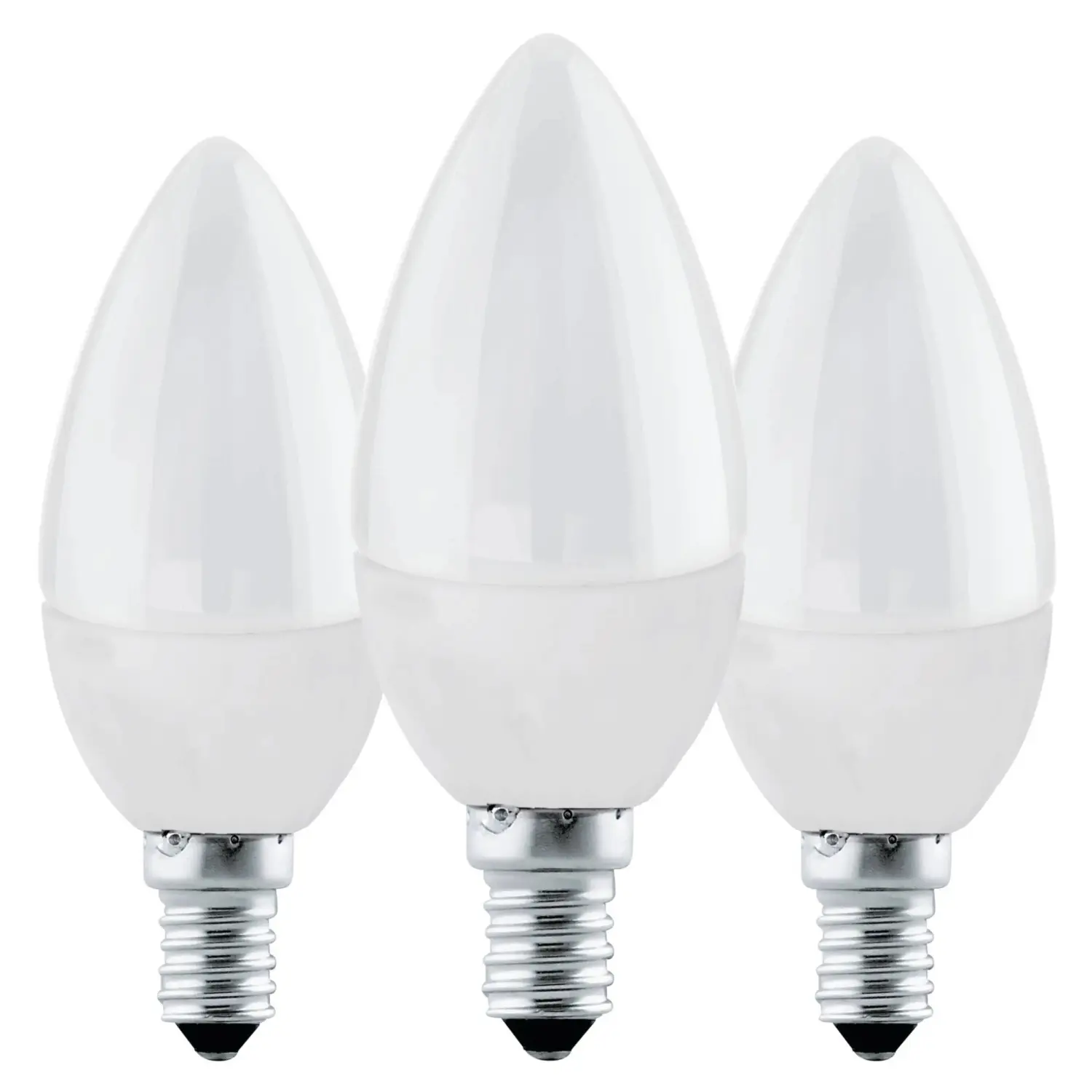 EGLO LED žárovka E14 C37 4,9W 470lm 3000K pr. 37 x 100 mm, opálová, 3 ks