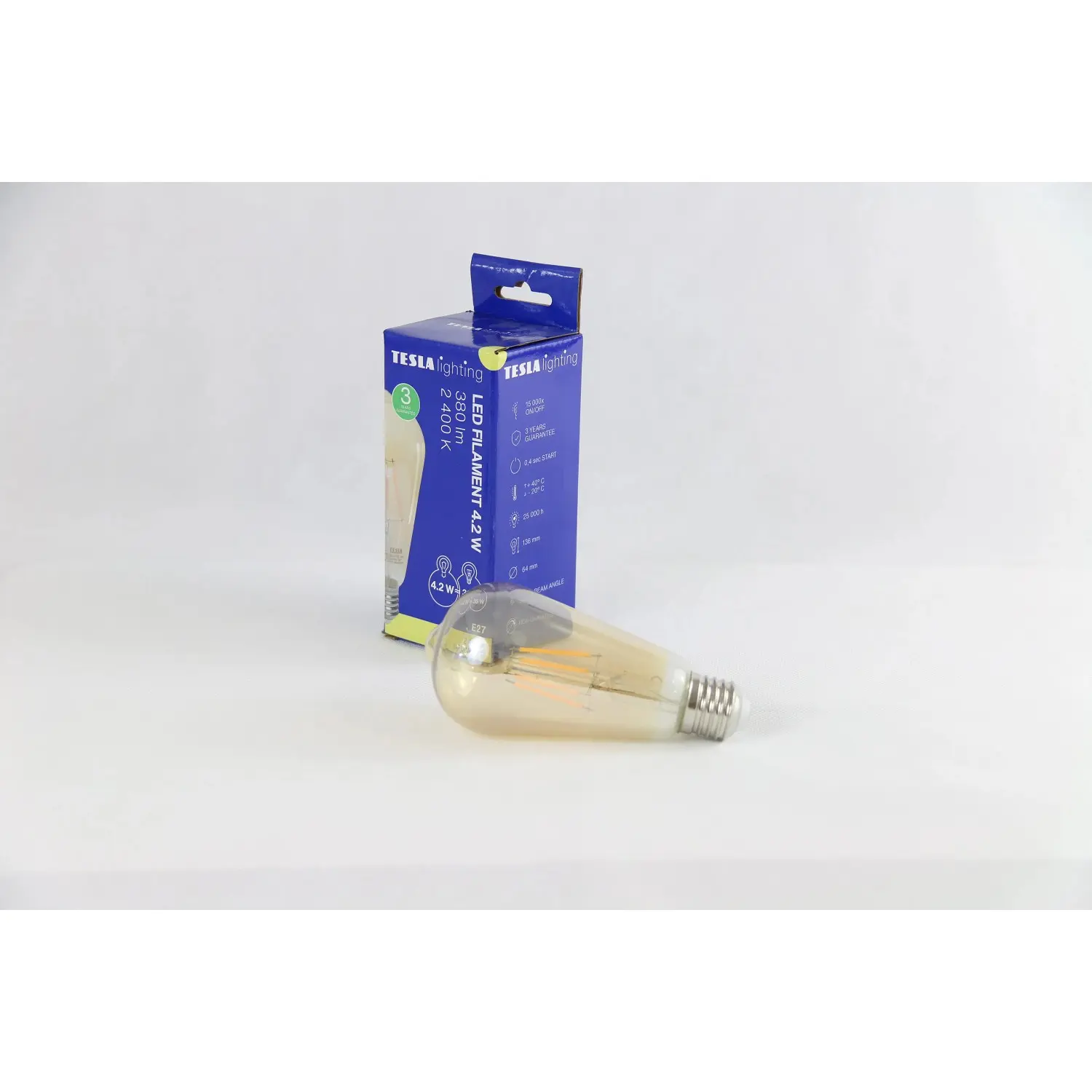 LED žářovka cone bulb vintage 4.2W E27 2400K 380LM