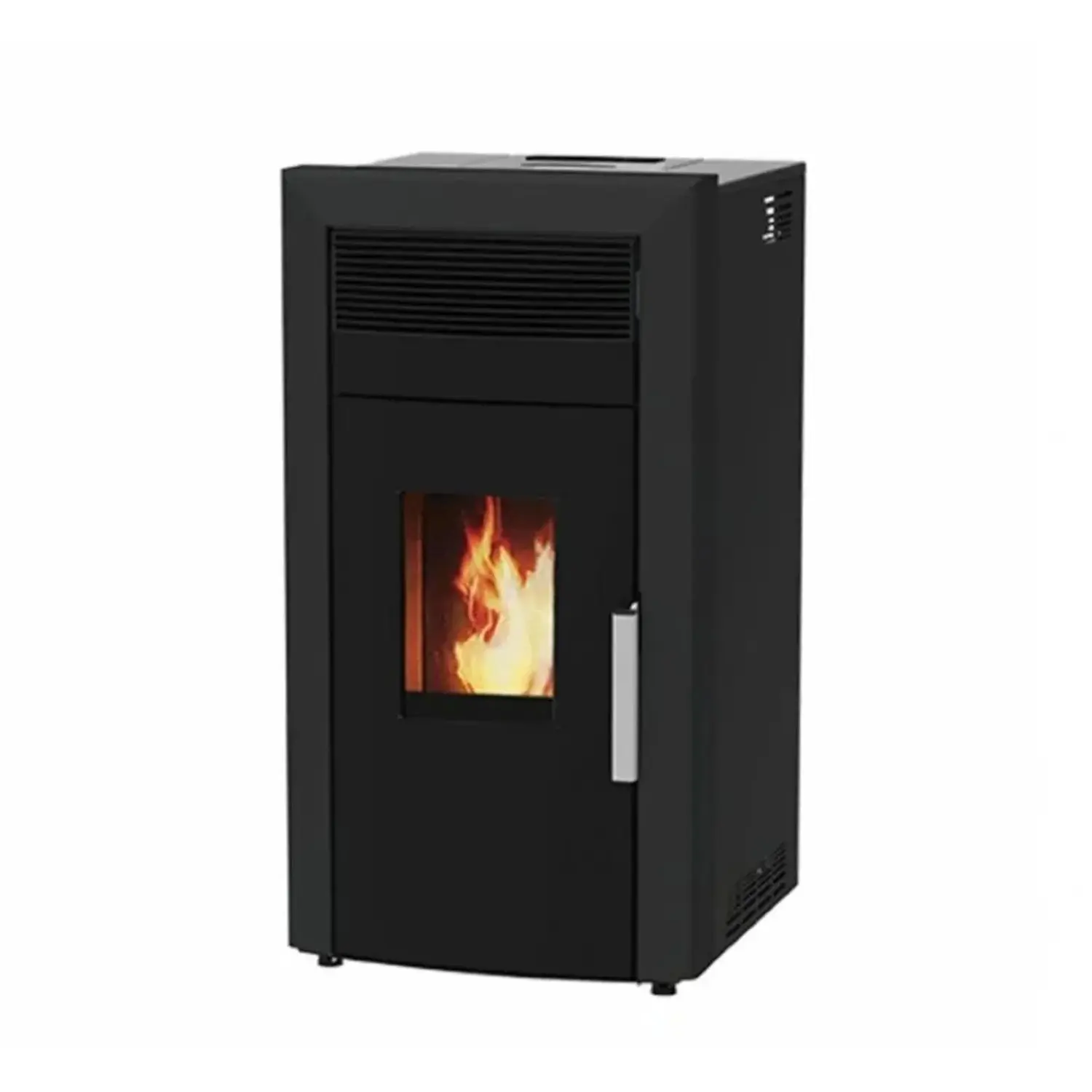 Alfa Plam Sporák peletový COMMO 12 ECO s výměníkem, černý, 12kW, 57 x 94 x 50 cm