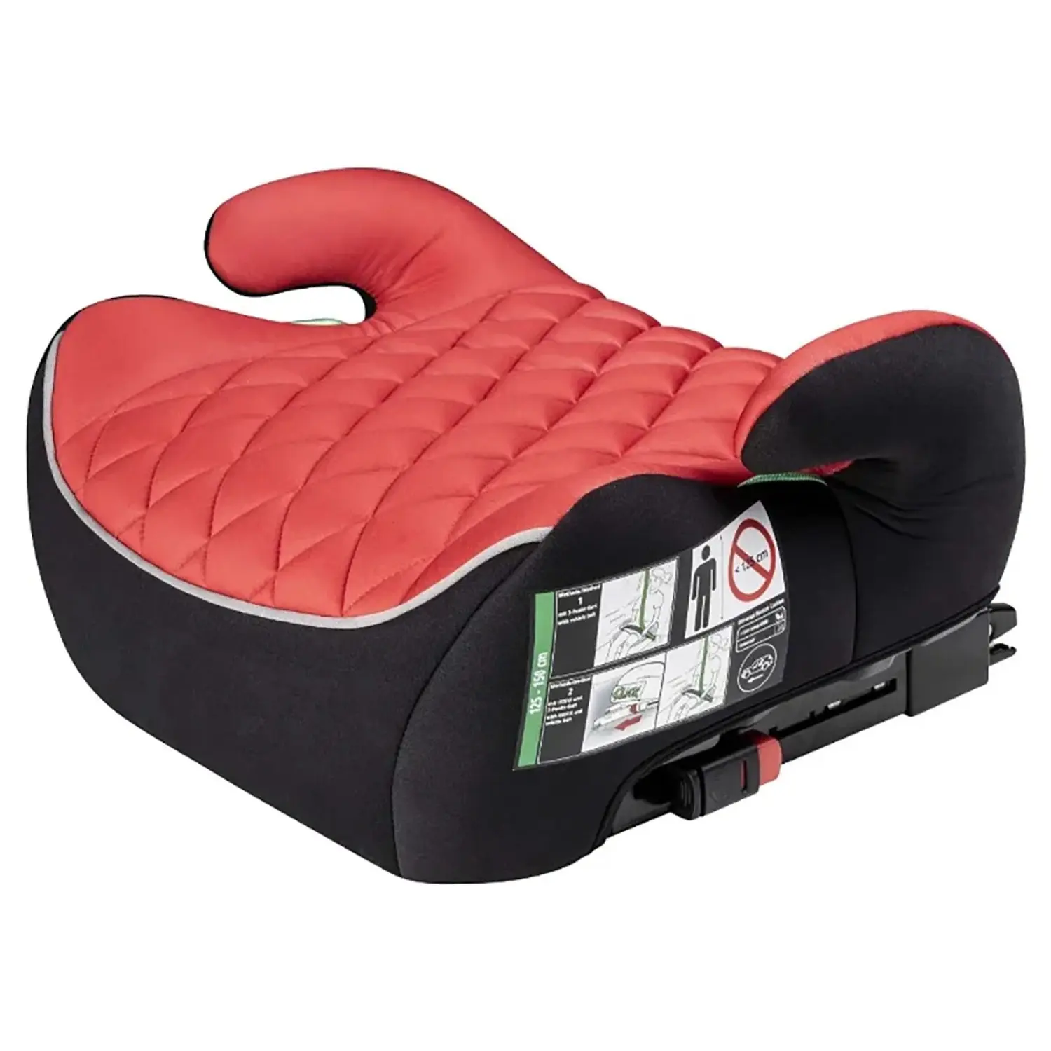 Dětský podsedák Andrew ISOFIX červená, 125-150 cm