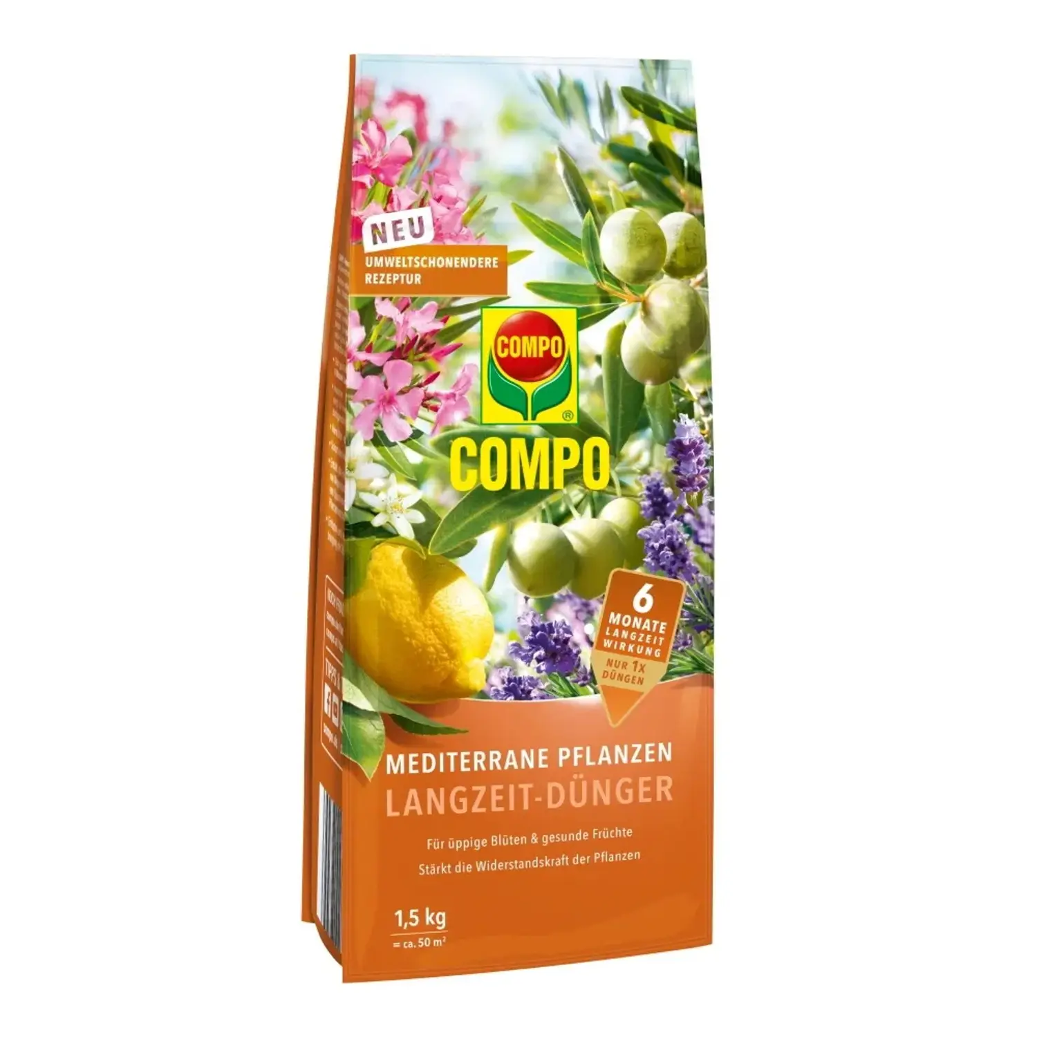 COMPO Hnojivo pro středomořské rostliny s dlouhodobým účinkem 1,5 kg