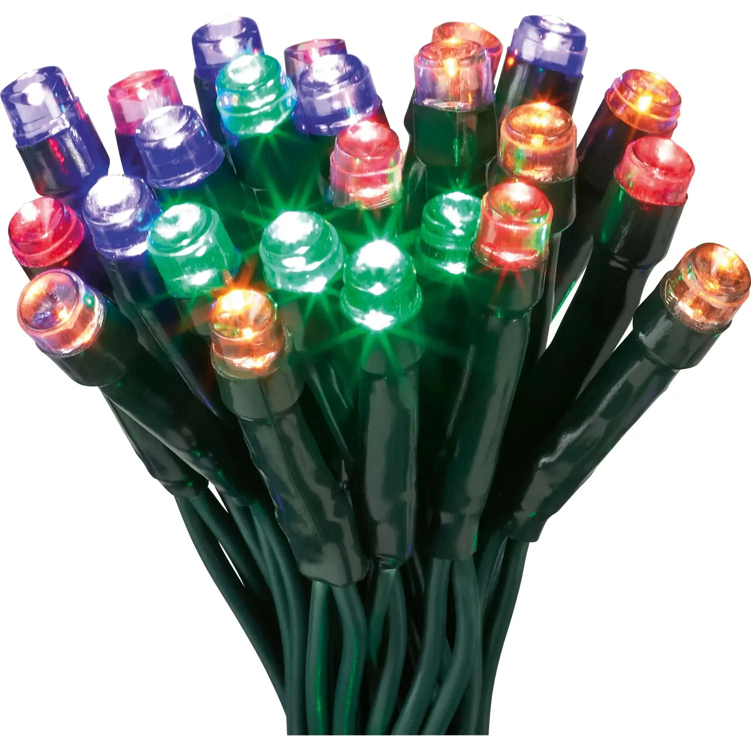 VLC LED světelný řetěz 140 x LED RGB, 8funkcí, IP44, zelený, 15,42 m