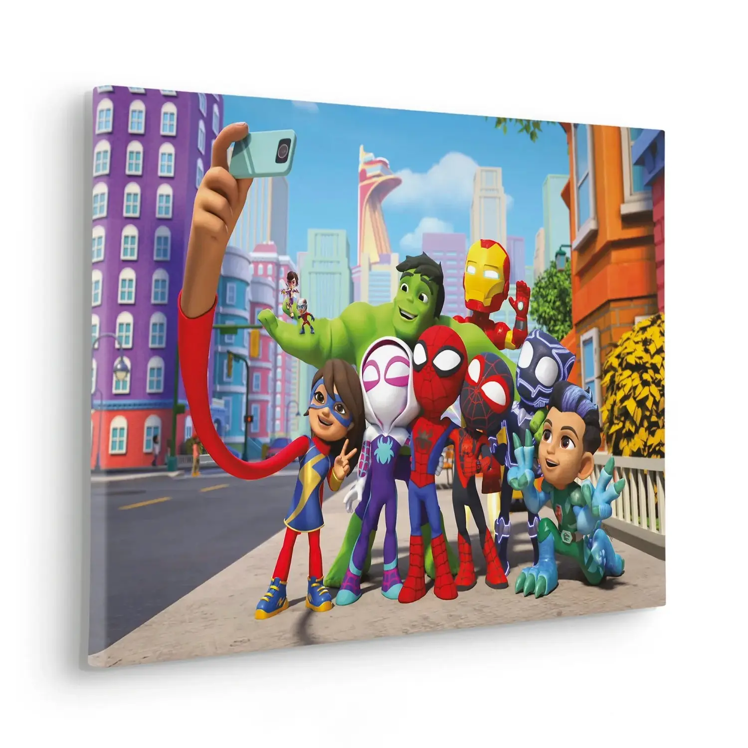 Komar Nástěnný obraz na rámu Spiderman Selfie 40 x 60 cm