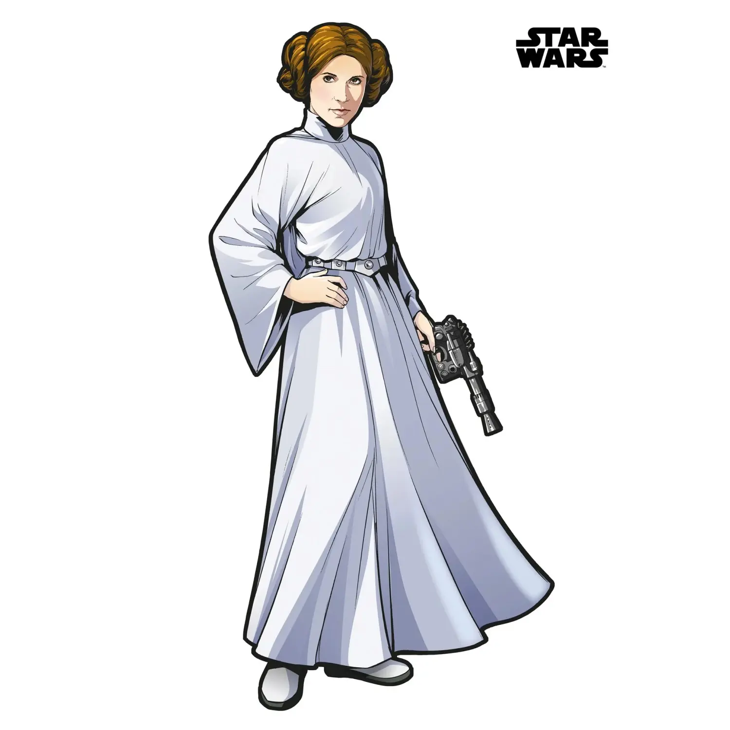 Komar Samolepicí vliesová fototapeta Star Wars XXL Princess Leia 127 x 170 cm