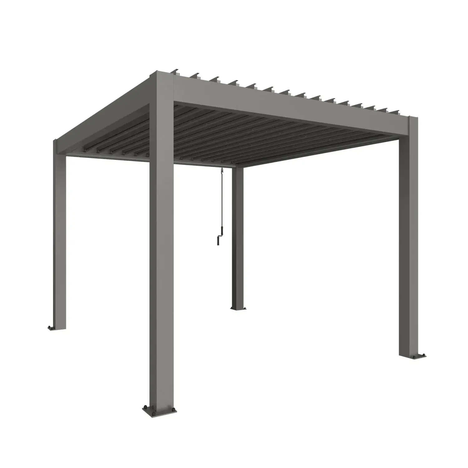 Biohort Pergola 3,5 x 3 křemenově šedá 367,5 x 312 cm