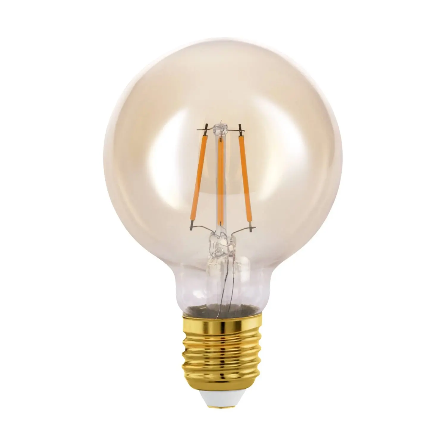 EGLO LED žárovka E27 G80 4W 350lm 2200K pr. 80 x 120 mm, jantarová