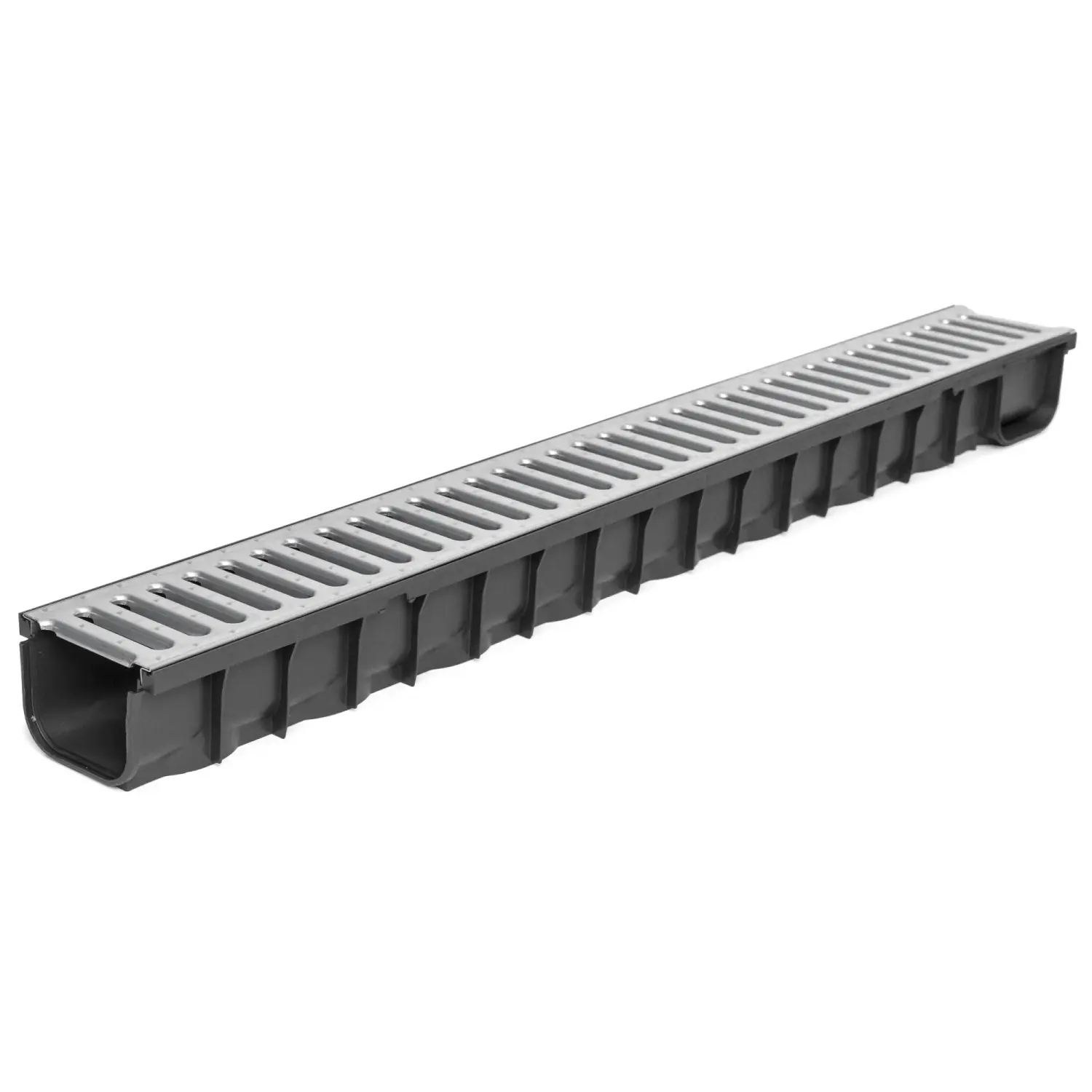 COVERNIT Odvodňovací PP žlab A15 s PZ mříží, P02, 121 x 84 x 1000 mm