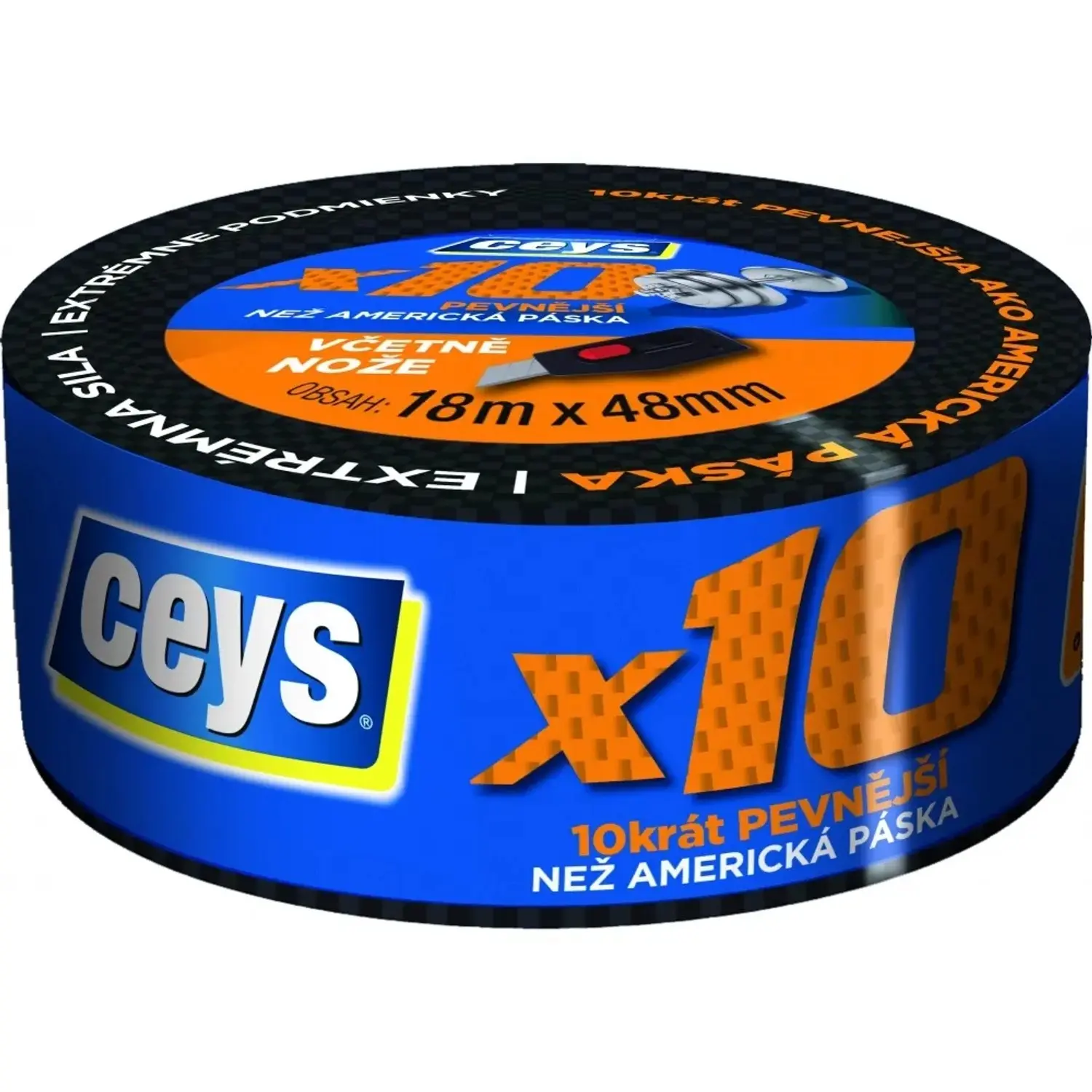 Ceys Profesionální páska x10, 18 m x 48 mm